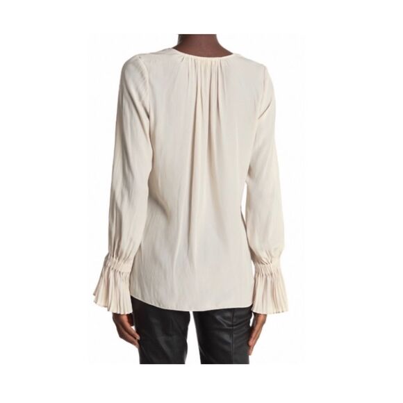 Ramy Brook Sumner Blouse in Ivory. - Picture 3 of 7